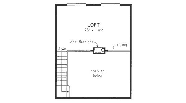 Ranch Floor Plan - Upper Floor Plan #18-4510