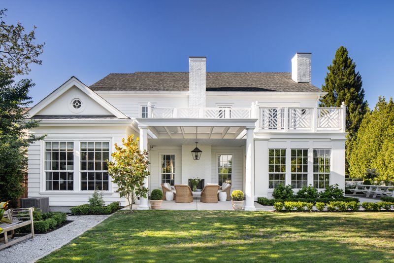 House Blueprint - Exterior - Rear Elevation 6 for Traditional House Plan #1114-94 - 4 bed, 3.5 bath