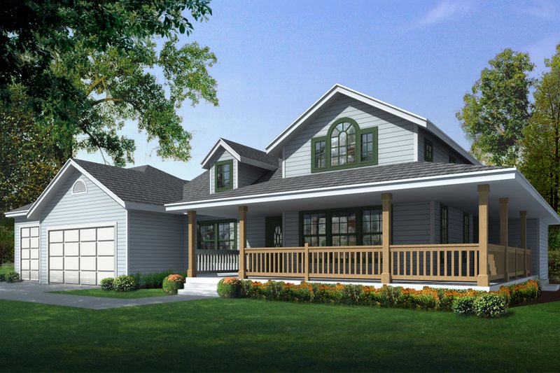 House Design - Country Exterior - Front Elevation Plan #112-161