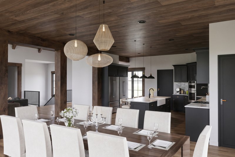 House Blueprint - Interior - Dining Room for Craftsman House Plan #923-512 - 5 bed, 4.5 bath