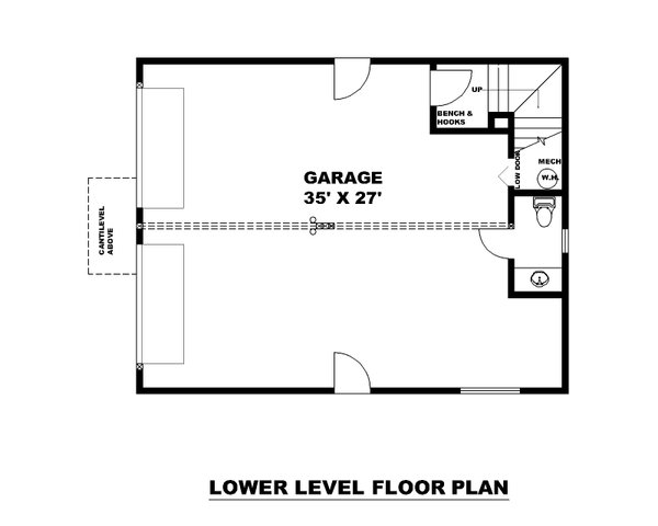 House Plan Design - Barndominium Floor Plan - Lower Floor Plan #117-1052