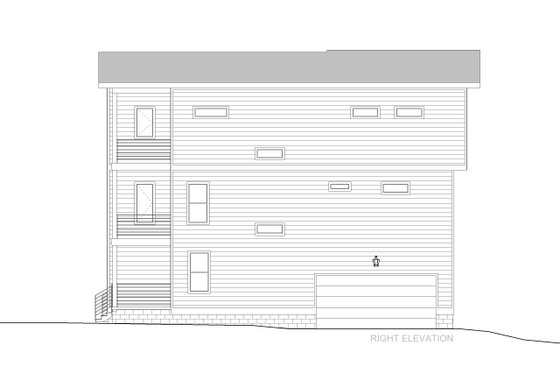 Exterior - Other Elevation 3 for Modern House Plan #1085-7 - 4 bed, 4 bath