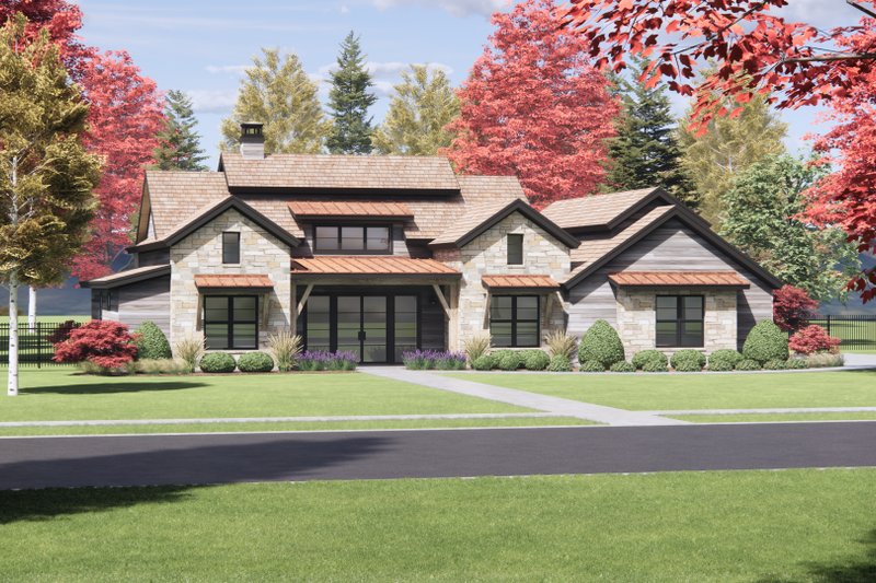 House Plan Design - Exterior - Front Elevation 5 for Country House Plan #1096-86 - 4 bed, 3.5 bath