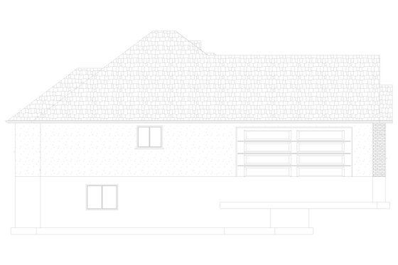 Exterior - Other Elevation 2 for Ranch House Plan #1060-13 - 6 bed, 3 bath