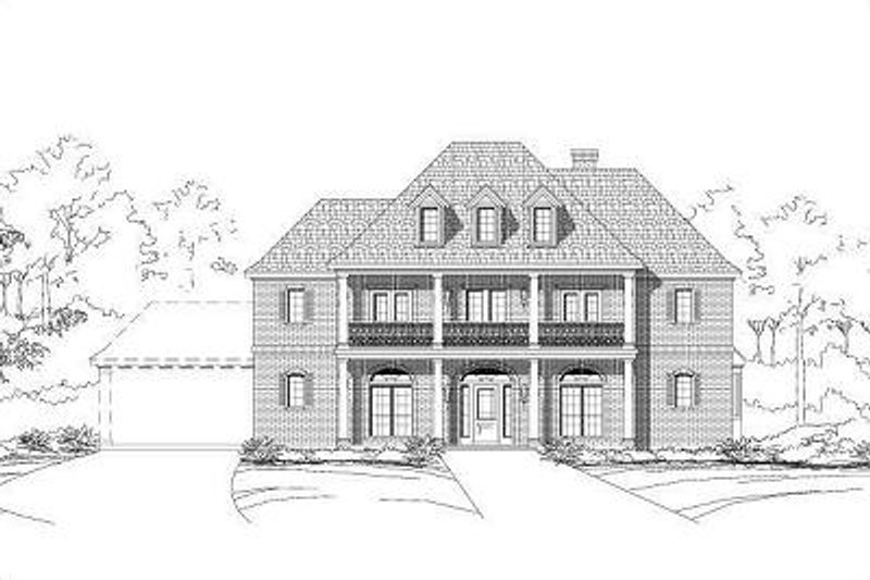 Colonial Style House Plan - 5 Beds 3.5 Baths 4357 Sq/Ft Plan #411-380