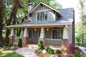 Exterior - Front Elevation 3 for Craftsman House Plan #461-47 - 4 bed, 3 bath