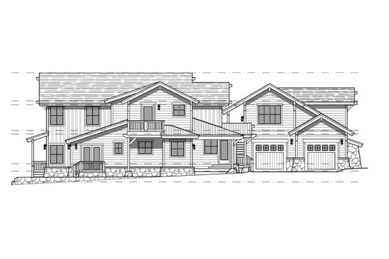Exterior - Other Elevation for Craftsman House Plan #899-3 - 5 bed, 6 bath