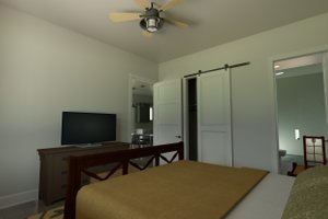 Interior - Master Bedroom for Farmhouse House Plan #1069-25 - 2 bed, 2 bath