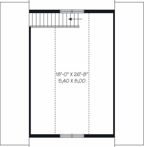 Traditional Floor Plan - Upper Floor Plan #23-765