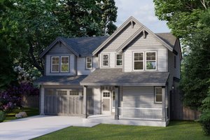 Craftsman Exterior - Front Elevation Plan #53-605