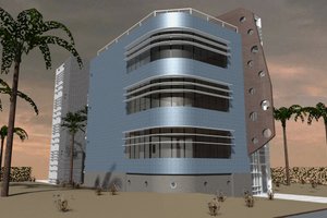 Contemporary Exterior - Front Elevation Plan #535-22