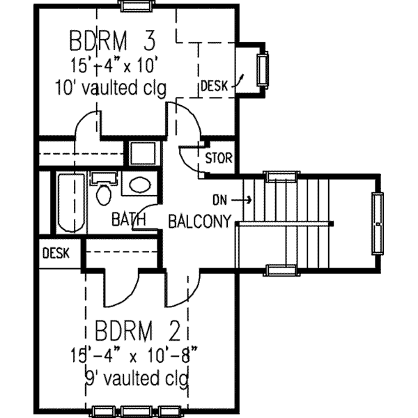 Dream House Plan - Bungalow Floor Plan - Upper Floor Plan #410-241