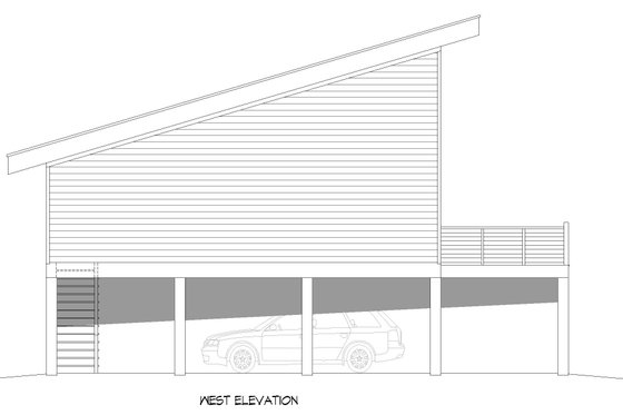 Exterior - Other Elevation for Beach House Plan #932-911 - 2 bed, 1 bath