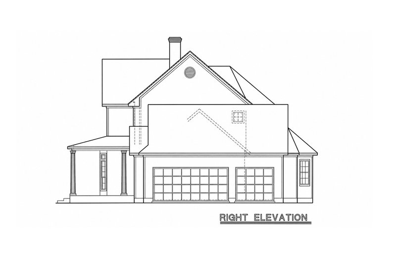 Dream House Plan - Exterior - Other Elevation 1 for Farmhouse House Plan #20-2653 - 3 bed, 2.5 bath