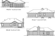 Traditional Style House Plan - 3 Beds 2 Baths 1253 Sq/Ft Plan #47-370 