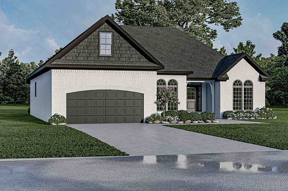 Exterior - Other Elevation for European House Plan #17-2458 - 3 bed, 2 bath