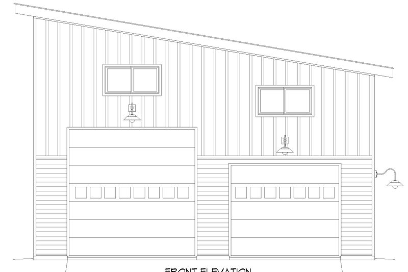 House Plan Design - Exterior - Front Elevation 3 for Modern House Plan #932-713, 0 bath