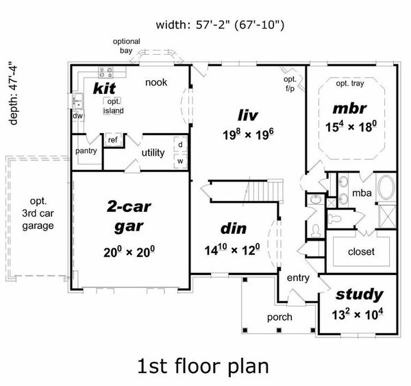 Floor Plan - Main Floor Plan #329-385