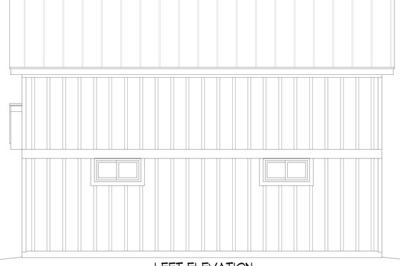 Exterior - Other Elevation for Barndominium House Plan #932-1154, 0 bath
