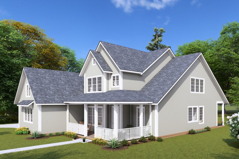 Home Plan - Exterior - Other Elevation for Farmhouse House Plan #513-2233 - 4 bed, 3.5 bath