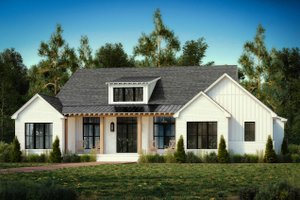 Exterior - Front Elevation 3 for Farmhouse House Plan #430-348 - 3 bed, 2.5 bath