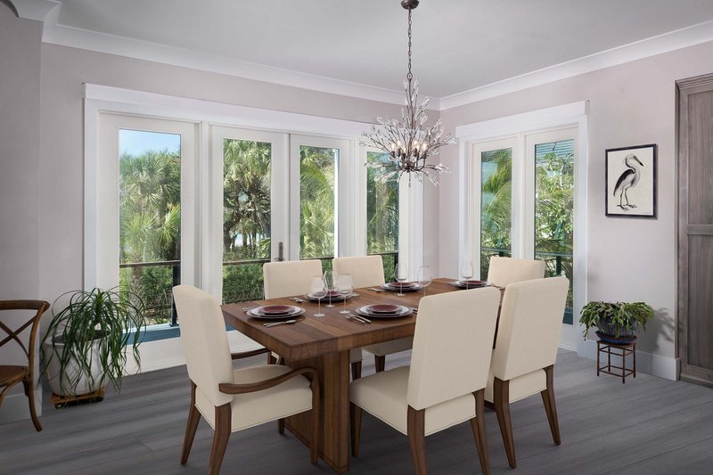 House Blueprint - Interior - Dining Room for Beach House Plan #938-115 - 3 bed, 3.5 bath