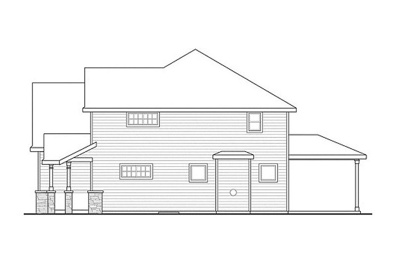 Home Plan - Exterior - Other Elevation 1 for Craftsman House Plan #124-828 - 4 bed, 3 bath