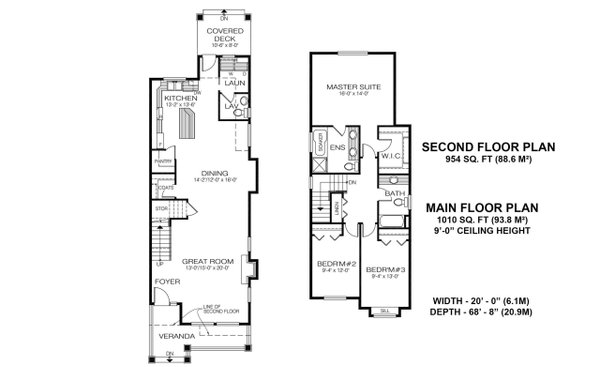 Home Plan - Floor Plan - Main Floor for Craftsman House Plan #1100-135 - 3 bed, 2.5 bath