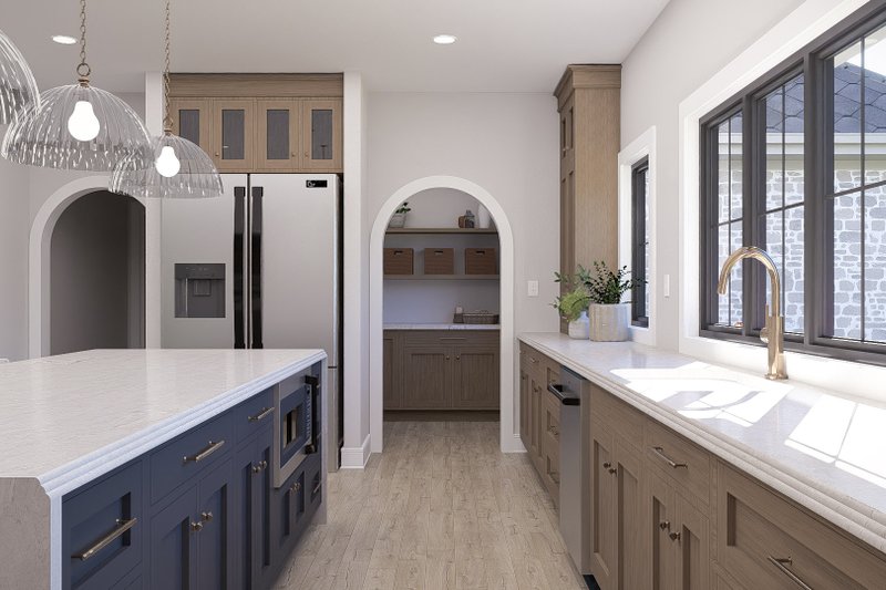 House Blueprint - Interior - Kitchen 1 for Cottage House Plan #455-746 - 4 bed, 2.5 bath