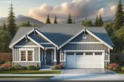 Cottage Style House Plan - 3 Beds 2 Baths 1616 Sq/Ft Plan #515-44 