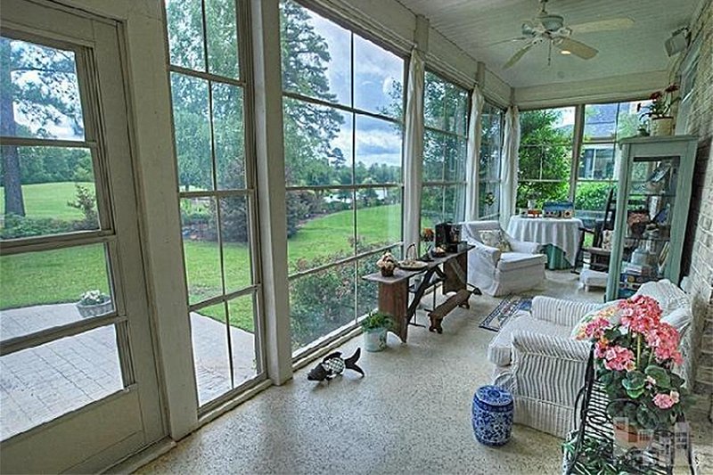Architectural House Design - Sun Porch - 2600 square foot Southern home