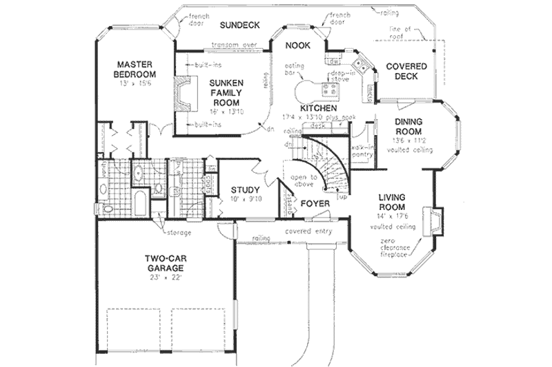Dream House Plan - Floor Plan - Main Floor for Traditional House Plan #18-9136 - 3 bed, 2.5 bath