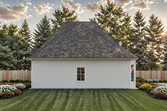 Exterior - Rear Elevation for Farmhouse House Plan #21-524 - 3 bed, 2 bath