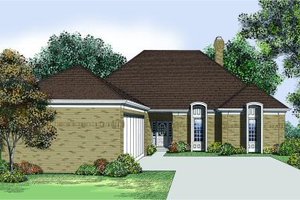 Traditional Exterior - Front Elevation Plan #45-312