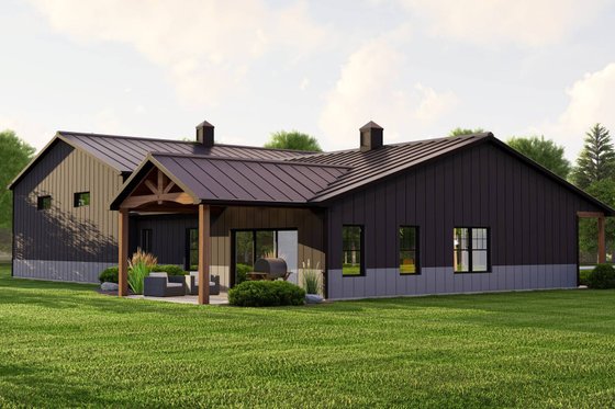 Exterior - Other Elevation for Barndominium House Plan #1064-232 - 2 bed, 2 bath
