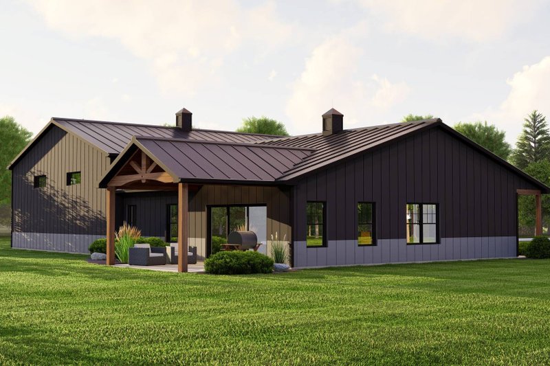 Architectural House Design - Exterior - Other Elevation for Barndominium House Plan #1064-232 - 2 bed, 2 bath