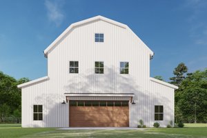 Exterior - Front Elevation for Barndominium House Plan #1092-50 - 6 bed, 4 bath