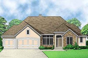 Traditional Exterior - Front Elevation Plan #67-329