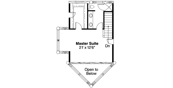 Architectural House Design - Contemporary Floor Plan - Upper Floor Plan #124-439