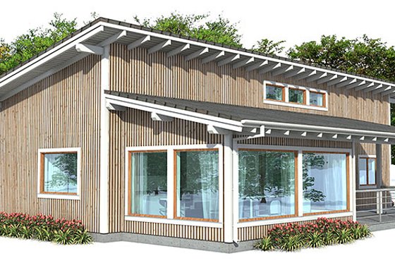 Exterior - Other Elevation 1 for Modern House Plan #537-24 - 3 bed, 2 bath