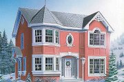 European Style House Plan - 4 Beds 2.5 Baths 1823 Sq/Ft Plan #23-600 