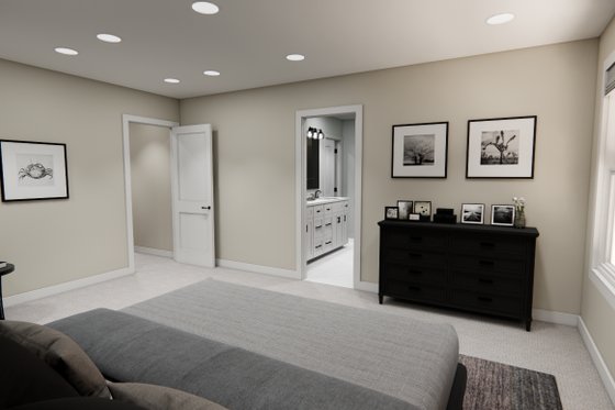 Interior - Master Bedroom for Farmhouse House Plan #51-1357 - 4 bed, 2.5 bath