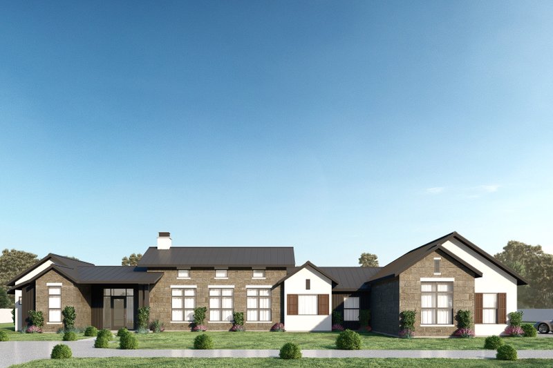 Architectural House Design - Farmhouse Exterior - Front Elevation Plan #1110-47