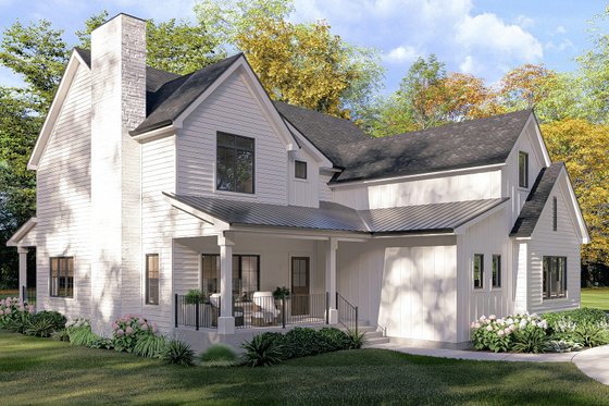 Exterior - Other Elevation 1 for Farmhouse House Plan #455-679 - 5 bed, 2.5 bath