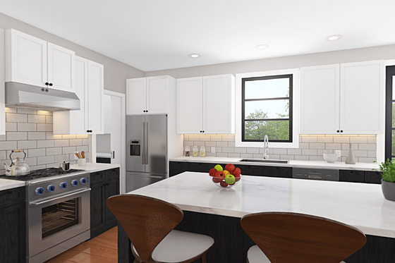 Interior - Kitchen for Prairie House Plan #48-1048 - 4 bed, 3 bath