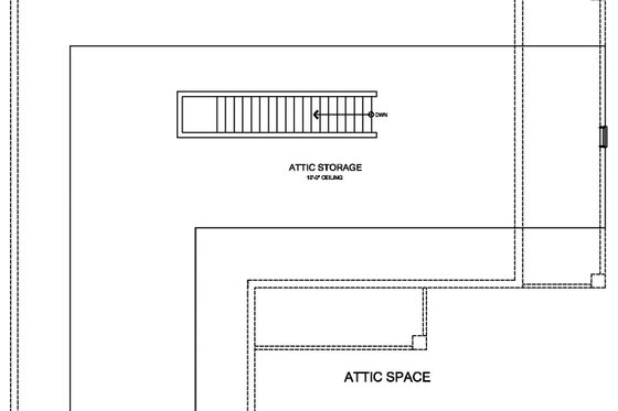 Unfinished Attic Storage 
