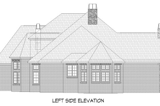 Exterior - Other Elevation 1 for Southern House Plan #932-879 - 5 bed, 6.5 bath