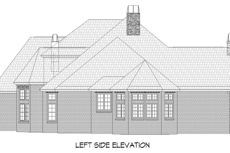 Architectural House Design - Exterior - Other Elevation 1 for Southern House Plan #932-879 - 5 bed, 6.5 bath