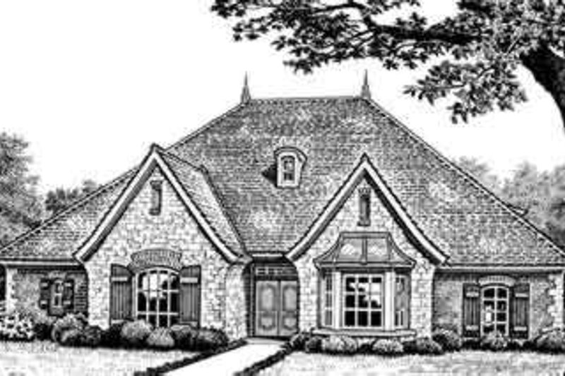 Dream House Plan - European Exterior - Front Elevation Plan #310-261