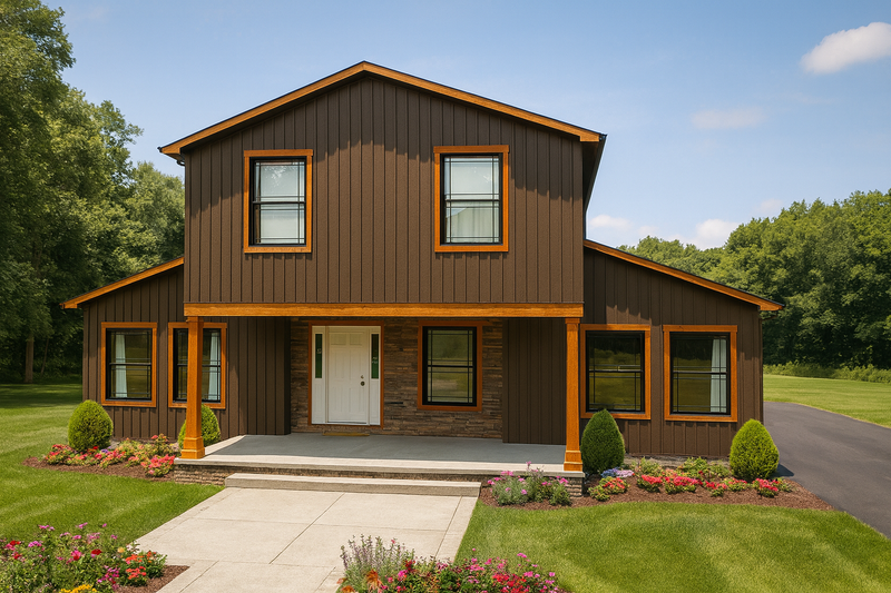 House Design - Barndominium Exterior - Front Elevation Plan #1115-12